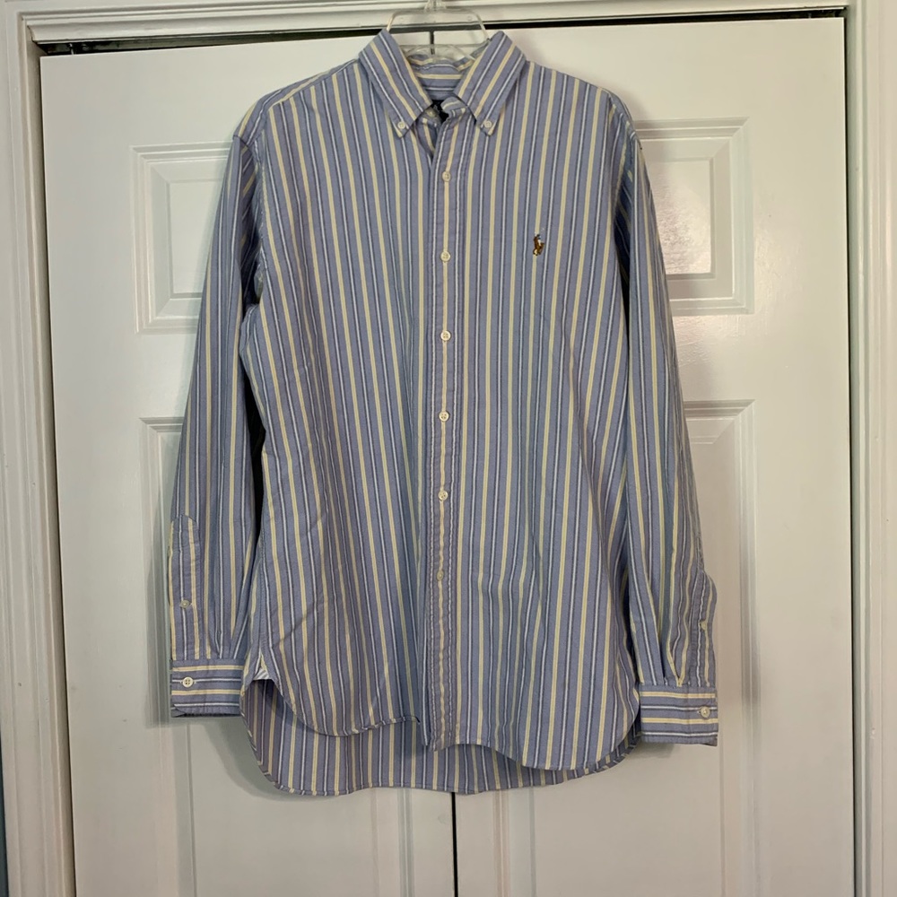 MENS - Polo Ralph Lauren Hutton-down. Blue/Yellow